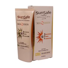 کرم ضد آفتاب کرم پودری و پرایمری SPF50 سان سیف 40 میلی لیتر