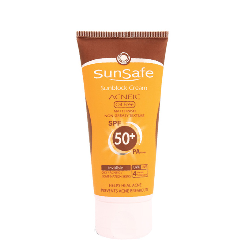 کرم ضد آفتاب آنتی آکنه SPF50 بژ طبیعی 