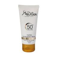 کرم ضد آفتاب رنگی SPF50 مدیسان مناسب پوست معمولی و خشک ۵۰ میلی لیتر