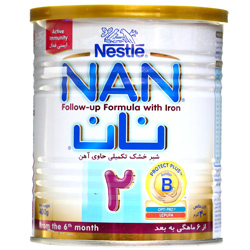 شیر خشک تکمیلی نان 2 حاوی آهن 